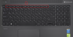 Расположение функциональных кнопок на клавиатуре ноутбука