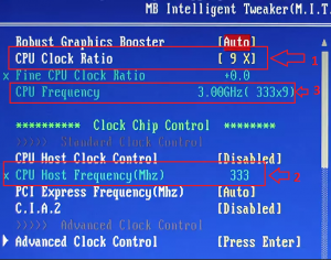 что делает CPU Clock Ratio