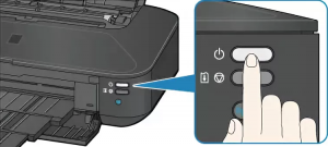 вариант расположения кнопку отключения принтера