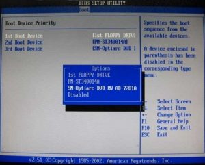 Приоритет загрузки windows на AMI BIOS