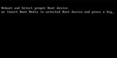 reboot and select proper boot device and press a key что делать
