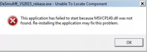 запуск программы невозможен так как отсутствует msvcp140 dll
