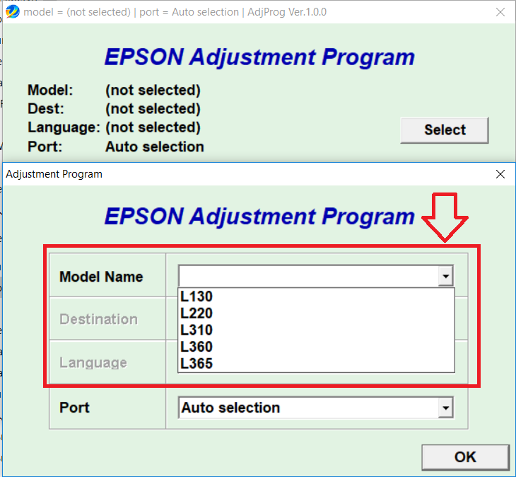 reset eprom epson 1410 adjustment program