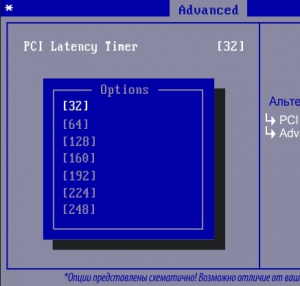 что такое PCI Latency Timer в bios
