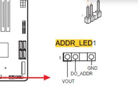 Что такое ADDR_LED 1