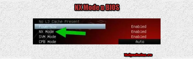 Для чего в BIOS нужна опция NX Mode?