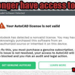 You no longer have access to AutoCad