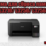 сброс памперса на Epson L3210/ L3250/ L3256/ L1250